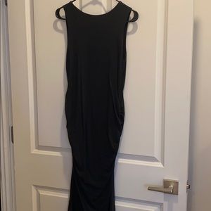 Black midi dress